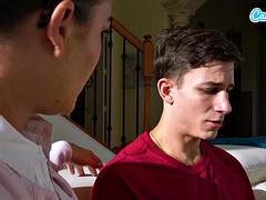 Milf Step Son To Fuck Her With Huge Cock To Avoid Spanking