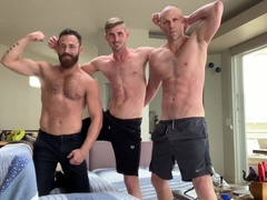 trio Way Plow: Huge C & Jared Penetrate Logan Moore Part 1