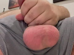 Hasty masturbate and giant money-shot