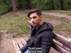 His girlfriend cucked him so cute amateur boy tries dick - Czech Hunter