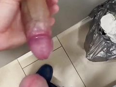 Toilet hole , peeked and jerked me off in public in extreme ! Sissy 's whore .