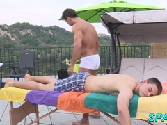 Wanking a lusty trunk