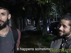 Bearded Latinos Jerk Off For Cash