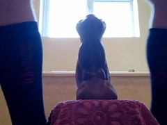 Stretching on my XL bad dragon dildos 2