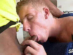 super-cute twunk gets a lusty massage from fabulous homo man