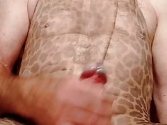 Leopard skin tights slow motion