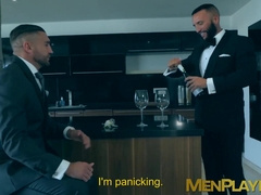 Executives Donato Reyes and Emir Boscatto analriding rough