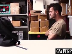 Young perp anally banged by an officer with a big dick