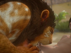 Lion Hairy Knotting Twunk Man (Homosexual Unshaved)