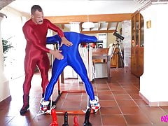 BDSM in spandex suits
