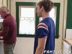 Forbidden sex between jock stepson and his hairy stepdad