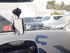 handjob in the middle of the day in a parking lot + Bonus at the end of the video!