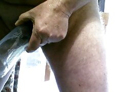 Granddad Playing with Pump & Wanking