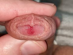 my small, tiny and juicy precum foreskin cock compilation