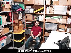 YoungPerps - Latin man stripped and fucked by a mall cop