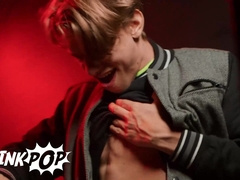 TWINKPOP - Benjamin Blue Sucks Leo Louis' Thick Spear Before Leaning Over To Get Penetrated