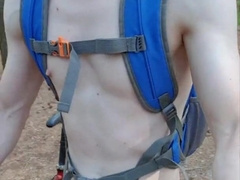 young stud undresses and rail bike bare