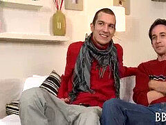 Mind-deep-throating blowage with gay dudes