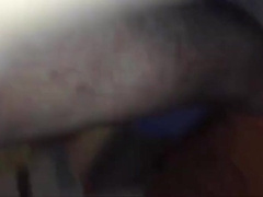 A bitch being barebacked and creamed on