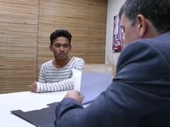 Tiny pinoy twink toyed in ass while jerking