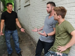 Johnny Rapid, Bryce Evans, Chris Bines hide their love away