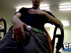 Goth youngster Dustin Beeber indulges in solo masturbation session