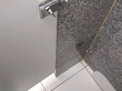 Applying the serum thru the study to harden the stepdad's trunk.