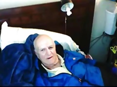 grandpa stroke on webcam