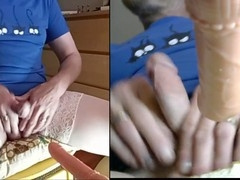 Crossdresser pegging session in high quality