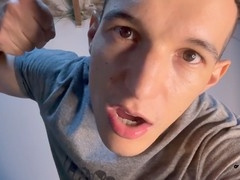 Queer, gay spitting, spitting in mouth