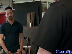 Gay mature boss fucked by the new start