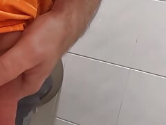 pissing in public toilet