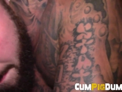 Super hot and enrapturing cubs gets on their knees as they reach their ejaculation