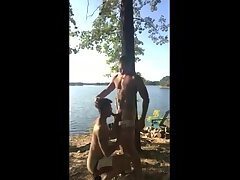 Hot fuck by the lake