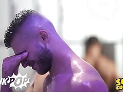 Sneaky Josh Catches Devy & JC Fucking In The Gym Showers And Silently Gets Off Watching Them - TWINKPOP