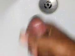 Indian boy masturbating with big cum loads, masturbation in bathroom and cum out in hand washroom
