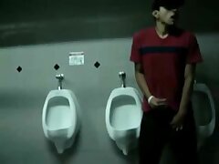 Bigcockflasher Wanking in public restroom