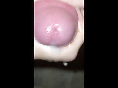 Jerking off, close up, slow motion
