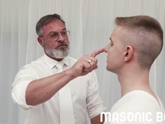 MasonicBoys mature hunk Adam Snow seduces eager young guy