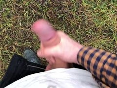 Mischievous DUDE With GINORMOUS LOLLIPOP(23cm) Wanking OFF OUTDOOR IN THE COLD WEATHER