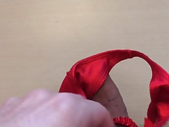 Red little thong
