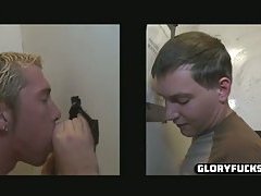 Twink gets his cock sucked by dude