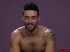 Hot muscular hunks fuck each other and enjoy hardcore trio fuck