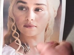 Emilia Clarke - Cum Tribute #8 - Cumming For My Queen