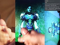Cum Tribute to Azaer (Human, World of Warcraft)