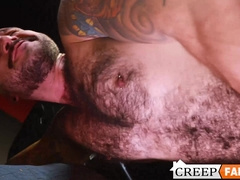 Kinky stepson Scott DeMarc deepthroats thick throbbing cock