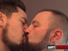 Jockstrap fuckers bareback anal drilling after wet blowjob