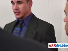 Mischievous dude enjoys deepthroating hefty pink cigar