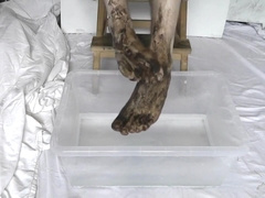 Foot Washing My Muddy Feet - Bathing Filthy Big Sexy Mans Feet Fetish Closeup Hd Daily Footfetish