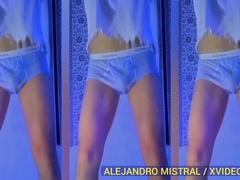 Fetish flick in blue lingerie Alejandro Mistral